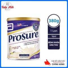 Sữa Bột Prosure Hương Vani Lon 380g - Cho bệnh nhân ung thư