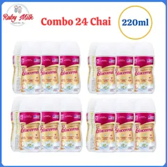 Combo 24 Chai Sữa Bột Pha Sẵn Glucerna 220ml Cho Người Tiểu Đường (Không có thùng)