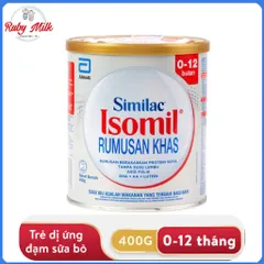 Sữa Bột Similac Isomil 0-1 Lon 400g cho bé Dị ứng đạm bò (Cho bé 0-12 tháng tuổi)