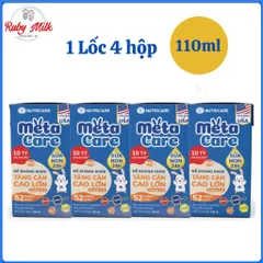 Lốc 4 Hộp Sữa Pha Sẵn Metacare ECO 110ml (trẻ 1 tuổi trở lên)