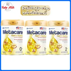 Sữa Bột Metacare Opti C-SECTION Lon 800g - Dành Cho Bé Sinh Mỗ, Đề Kháng