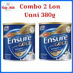 Combo 2 Lon Sữa Bột Ensure Gold Hương Vani Lon 380g