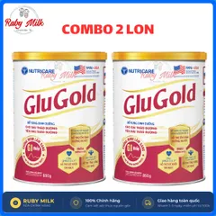 Combo 2 Lon Sữa Bột GluCare Gold Lon 850g – Dành cho người tiểu đường (Mẫu Mới GLUGOLD)
