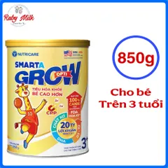 Sữa Bột Smarta Grow Opti 3+ Lon 850g (Cho Bé Từ 3 Tuổi)