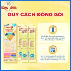 Hộp 4 Thanh Sữa Công Thức Meiji Thanh Infant Formula EZcube - Nhập khẩu chính hãng hộp 4 thanh (108g)