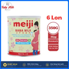 Combo 4 Lon / 6 Lon Sữa bầu Meiji Mama 350g