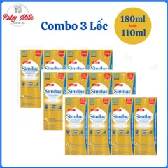 Combo 3 Lốc Sữa Pha Sẵn Similac 110ml/180ml Cho Bé Trên 1 Tuổi