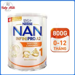 Sữa Nan InfiniPro A2 6HMO số 1 Lon 800g (cho bé 0 - 12 tháng tuổi)