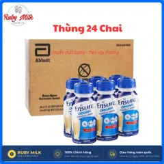 Thùng 24 Chai Sữa Ensure Original 237ml Pha Sẵn Hương Vani