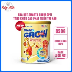 Sữa bột Smarta Grow Nutricare Dinh dưỡng cho trẻ thấp còi Tăng Chiều Cao Phát Triển Trí Não (900g)