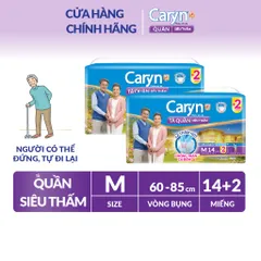Combo 2 Gói Tã/Bỉm Quần Người Lớn Caryn siêu thấm dành Cho Người Già Size M/L/XL