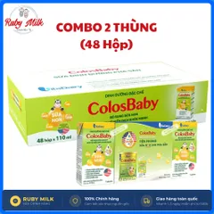 [COMBO 2 THÙNG 48 HỘP] Sữa uống dinh dưỡng ColosBaby Gold cải tiến 110ml/180ml