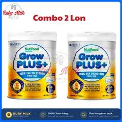 [Combo 2 Lon] Sữa Bột Nutifood GrowPLUS+ Vàng (Sữa Non Tăng Đề Kháng) - Lon 800g - Bao bì thay đổi theo đợt nhập hàng