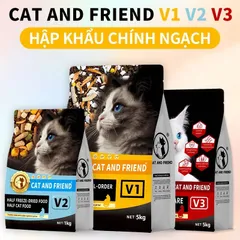 Hạt cho mèo - Thức ăn hạt Cat And Friend Đạm Cao 32% Tăng Cường Sức Khỏe dành cho mèo mọi lứa tuổi chính hãng