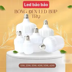 Bóng Đèn Led Trụ Chống Nước 10W, 20W, 30W, 40W, 50W, 60W, Tiết Kiệm Điện 90%, Bóng Đèn Led Siêu Sáng