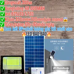 PHA LED 300w NĂNG LƯỢNG MẶT TRỜi CAO CẤP SIÊU SÁng không tốn điện Mua 1 lần dùng 10 năm