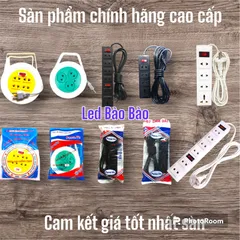 Ổ cấm điện siêu tải cao cấp 4 lỗ 6 lỗ quây công tắc, 1 công tắc 2 công tắc dây 3m 5m 8m 10m bảo hành 6 tháng