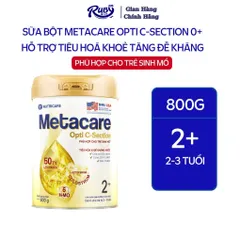 Sữa Bột Nutricare METACARE OPTI C-SECTION  Hỗ Trợ Tiêu Hoá Khoẻ Tăng Cường Đề Kháng Cho Trẻ Sinh Mổ Bé Từ 0-3 Tuổi