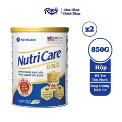 Combo 2 lon Sữa Bột Nutricare Gold 850G Giúp Tăng Cường Chức Năng Cơ Xương Khớp