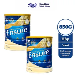 Combo 2 lon Sữa Bột Ensure Úc 850gr thích hợp cho người lớn, người ăn uống kém, người bệnh - Rubymilk276