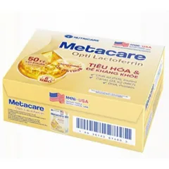 Thùng Sữa công thức dinh dưỡng Metacare Opti LACTOFERRIN tăng cường đề kháng phát triển chiều cao trí nao (110ml-180ml)