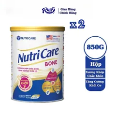 Combo 2 Lon Sữa Bột Nutricare Bone 850g Bổ sung canxi giúp xương chắc khỏe