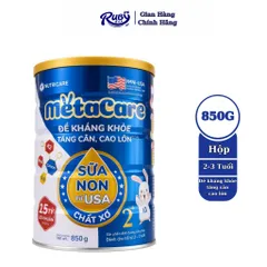 Sữa Bột Nutricare METACARE 2+ 850G Giúp Bé Tăng Cân Phát Triển Chiều Cao ( Mẫu Mới 2-3 Tuổi ) - Ruby Milk 276