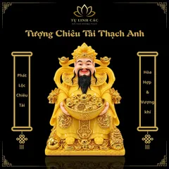 Tượng Chiêu Tài Thạch Anh Cao Cấp - Phát Lộc Chiêu Tài, Hòa Hợp & Vượng Khí - Tụ Linh Các