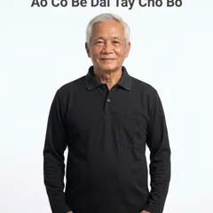 Áo Cổ Bẻ Dài Tay Cho Bố Cho Ông - Áo Thun Thu Đông Trung Niên Nam Có Túi Ngực Co Giãn Lịch Sự (Freesize 50-70kg)