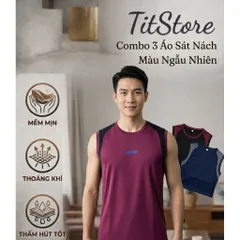 Combo 3 áo sát nách nam thể thao freesize mềm mịn thoáng khí thấm hút tốt nhiều màu