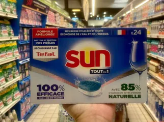 Viên rửa bát Sun Tout en 1 Pháp cho máy rửa bát