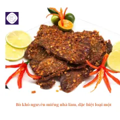 Bò khô nguyên miếng nhà làm, đặc biệt loại một, ăn là ghiền