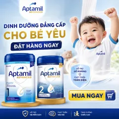 Sữa Bột Aptamil Advanced Trọn Bộ Số 1,2,3 - Công Thức Tiên Tiến Đẳng Cấp Cho Bé Yêu