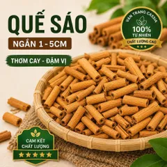 Quế Ống Sáo Cắt Ngắn 1-5cm Văn Yên Thơm Cay Nhiều Dầu - Pha Trà, Nấu Ăn, Làm Bánh - 200g/500g/1kg