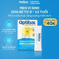 [ Nhập khẩu ] Men vi sinh Optibac Babies & Children 30 gói/hộp