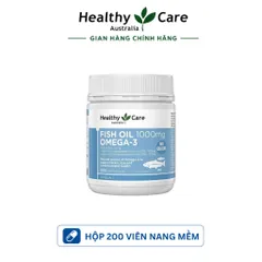 [ Nhập khẩu ] ￼Dầu Cá Bổ Sung Omega 3 Healthy Care Fish Oil 1000mg  - Hỗ Trợ Sáng Mắt, Bổ Não, Tim Mạch của Úc