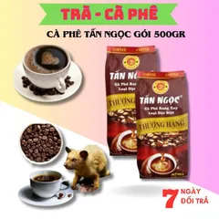 Cà phê Tấn Ngọc thượng hạng moka ban mê thuột Gu mạnh vị đậm (500gr) rang xay pha phin siêu ngon