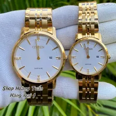 Đồng Hồ cặp đôi C.T.Z Nam Nữ sang xịn . Kính sapphire chống trầy . Máy pin chuẩn Nhật . Chống nước tốt