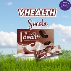 Ngũ cốc dinh dưỡng Vhealth hương socola/ hỗ trợ cung cấp dinh dưỡng cho cơ thể/ 1 hộp 20 gói