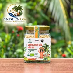 Đường hoa dừa hữu cơ Sokfarm hạt to hũ 150g.