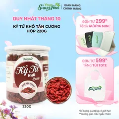 Kỷ Tử Đỏ (Câu Kỉ Tử) Sấy Khô An Mộc Sắc Giúp Đẹp Da, Bổ Máu, Dễ Ngủ, Sáng Mắt, Làm Trà Dưỡng Nhan, Chè Dưỡng Nhan