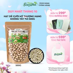 Hạt Dẻ Cười Mỹ Thượng Hạng Không Tẩy, Túi 500g - Your Superfood
