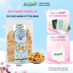 Óc Chó Mỹ Thơm Béo, Nguyên Quả, Túi 500g - Your Superfood