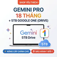 Nâng Cấp Gemini P.ro Chính Chủ 18 Tháng + 5TB BH 1 Đổi 1 -  vui lòng đọc hướng dẫn mua hàng