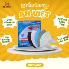 [ Thùng 200 chiếc ] Khẩu Trang An Việt y tế 5D 3 lớp kháng khuẩn kháng giọt bắn chống tia UV