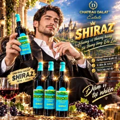 Vang Đỏ Estate Shirazz  13%Độ Chai 750mil - Vang Đà Lạt Ladofoods