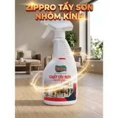 Chất Tẩy Sơn Nhôm Kính ZIPPRO – Tẩy Sơn Nước, Loại Bỏ Bã Keo Băng Keo, Làm Sạch Bề Mặt Hiệu Quả