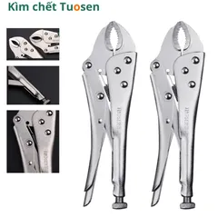 Kìm bấm chết miệng tròn 10inch Tuosen, Gia công théo CRV mạ NIken Chống gỉ sét