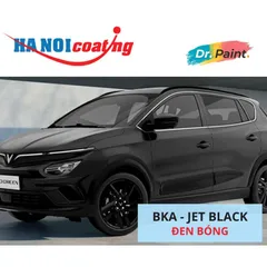[TẶNG NHÁM] Bình sơn Xịt Xóa Vết Xước Xe Ô tô VINFAST NERIO GREEN màu Đen Bóng Code BKA - JET BLACK chính hãng DR.PAINT