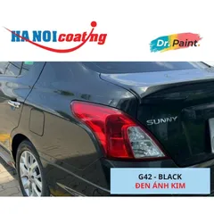 [TẶNG NHÁM] Bình sơn Xịt Xóa Vết Xước Xe Ô tô NISSAN SUNNY màu ĐEN ÁNH KIM mã màu G42 - BLACK chính hãng DR.PAINT
